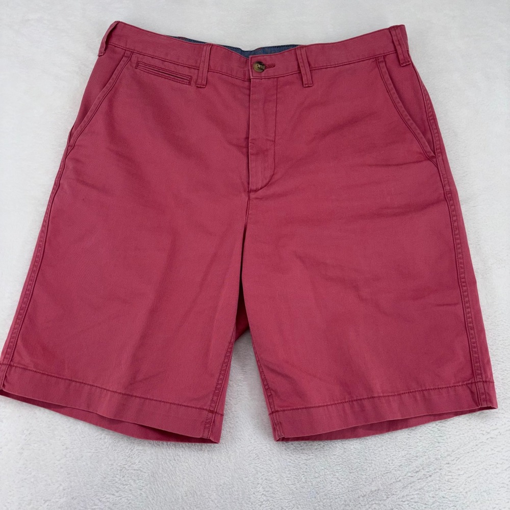Polo Ralph Lauren Relaxed Fit Chino Shorts Mens 33 Pink Cotton Twill Casual 9.5"